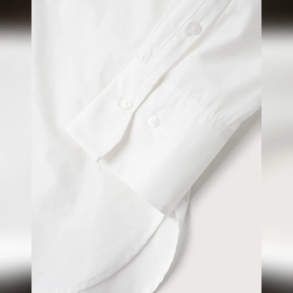 Mango Oversize Cotton Shirt- 6 - Picture 5 of 6